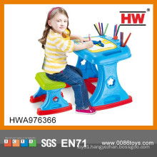 High Quality 2 In 1 Plastic Kids Projector Desk